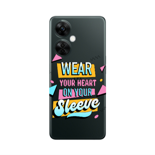 Oneplus Nord CE 3 Lite 5G Wear Your Heart Transparent Silicone TPU Θήκη
