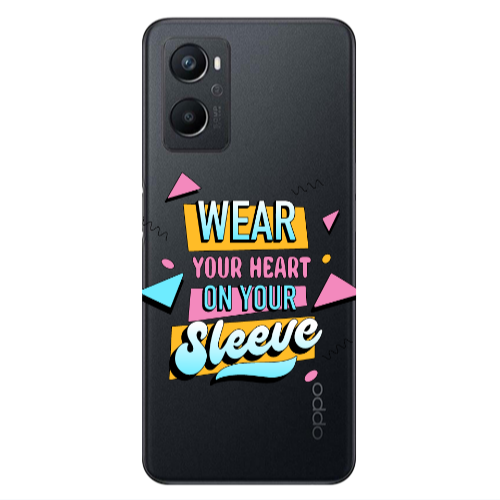 Oppo A 96 Wear Your Heart Transparent Silicone TPU Θήκη