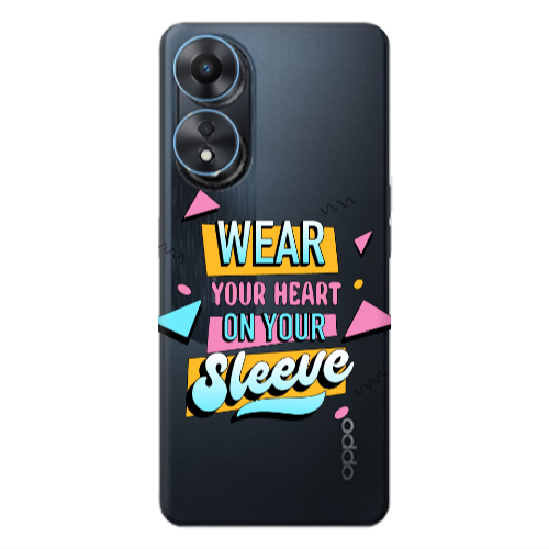 Oppo A 98 Wear Your Heart Transparent Silicone TPU Θήκη