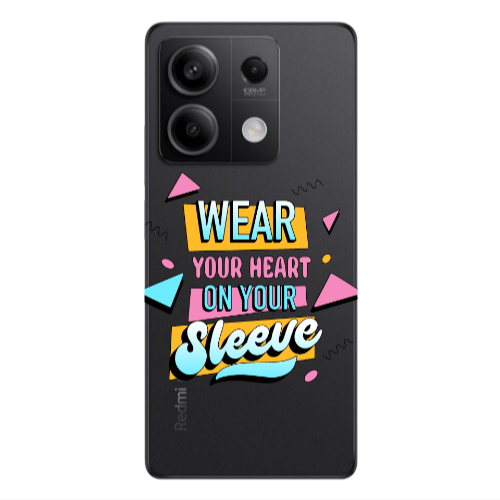 Xiaomi Redmi Note 13 5G Wear Your Heart Transparent Silicone TPU Θήκη