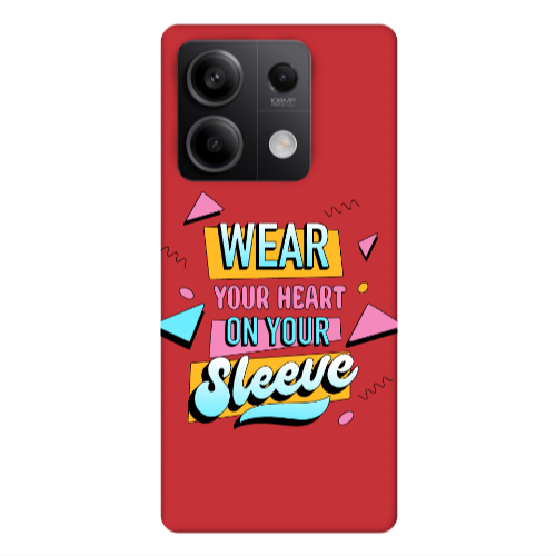 Xiaomi Redmi Note 13 5G Wear Your Heart Red Colored Silicone TPU Θήκη