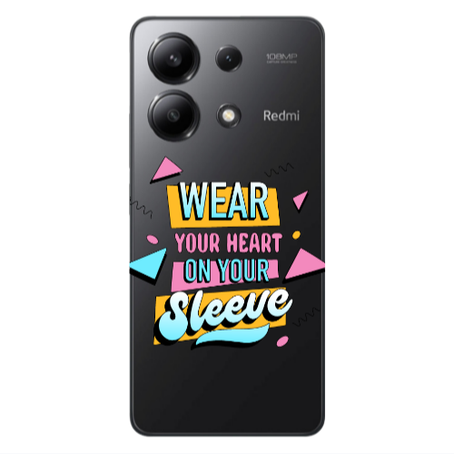 Xiaomi Redmi Note 13 4G Wear Your Heart Transparent Silicone TPU Θήκη