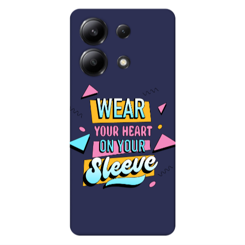 Xiaomi Redmi Note 13 4G Wear Your Heart Dark blue Colored Silicone TPU Θήκη