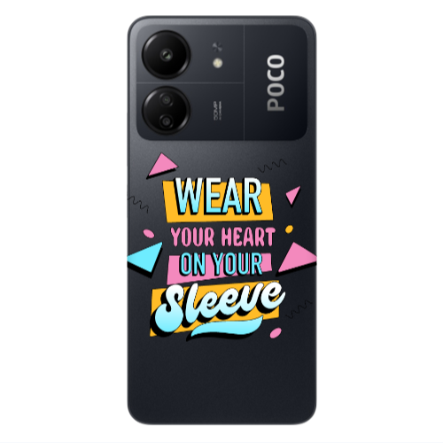 Xiaomi Poco C65 Wear Your Heart Transparent Silicone TPU Θήκη