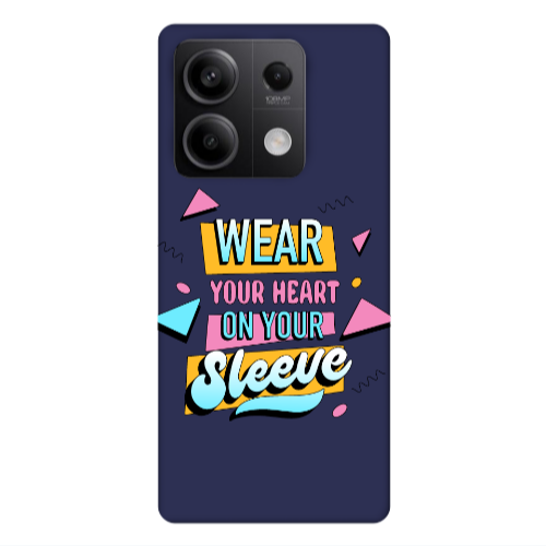 Xiaomi Redmi Note 13Pro 5G Wear Your Heart Dark blue Colored Silicone TPU Θήκη