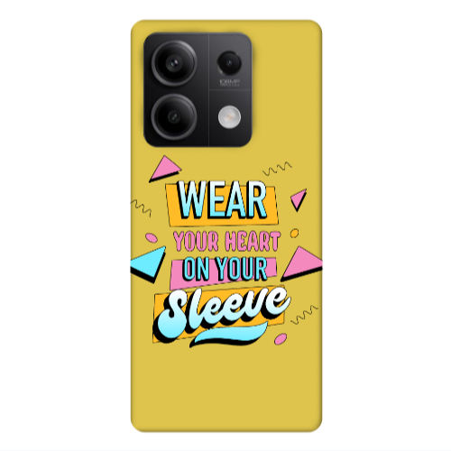 Xiaomi Redmi Note 13Pro 5G Wear Your Heart Yellow Colored Silicone TPU Θήκη