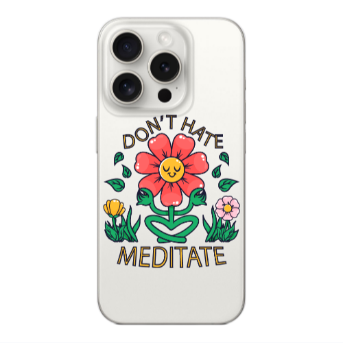 Apple Iphone 16 Pro Meditate Transparent Silicone TPU Θήκη