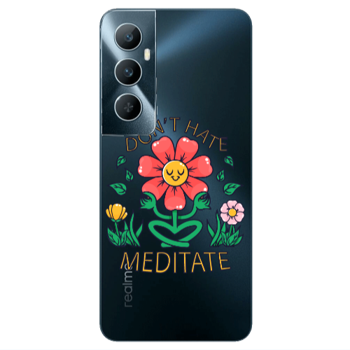 Realme C65 Meditate Transparent Silicone TPU Θήκη