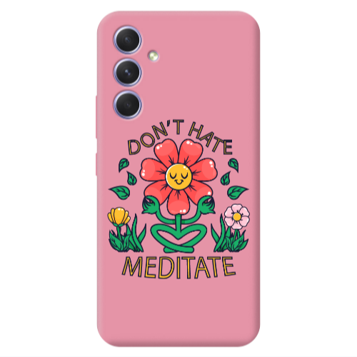 Samsung A36 Meditate Pink Colored Silicone TPU Θήκη