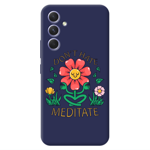 Samsung A56 Meditate Dark blue Colored Silicone TPU Θήκη