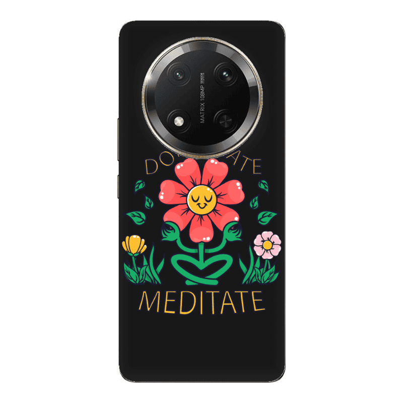 Honor Magic 7 Lite Meditate Black Colored Silicone TPU Θήκη