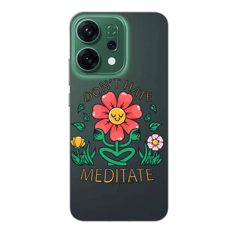 Oppo RENO 14 Meditate Transparent Silicone TPU Θήκη