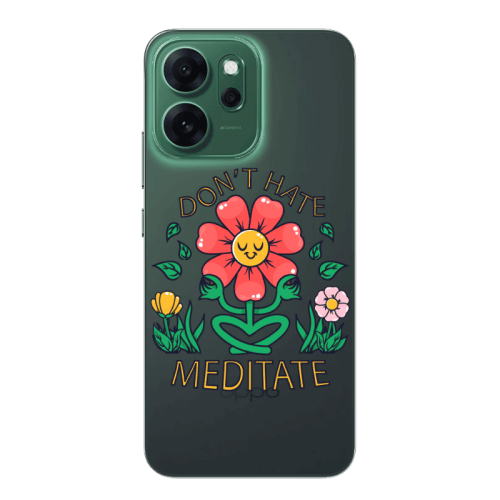 Oppo 14 F Meditate Transparent Silicone TPU Θήκη
