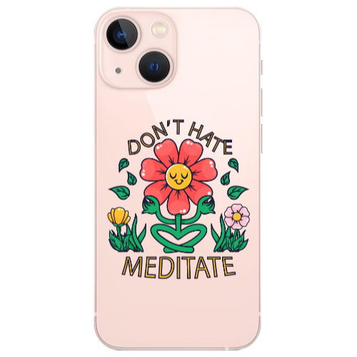 Apple iPhone 13 Meditate Transparent Silicone TPU Θήκη