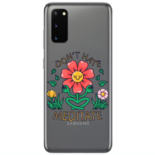 Samsung S20 Meditate Transparent Silicone TPU Θήκη