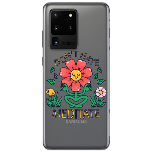 Samsung S20 Ultra Meditate Transparent Silicone TPU Θήκη