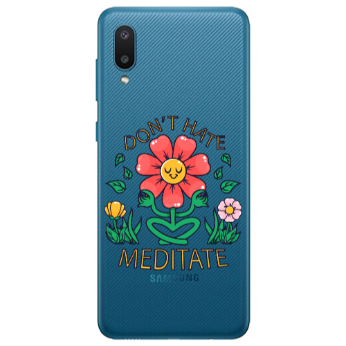 Samsung A02 Meditate Transparent Silicone TPU Θήκη