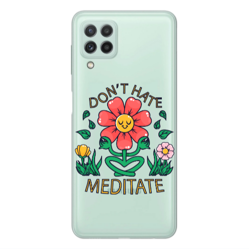 Samsung A22 4G Meditate Transparent Silicone TPU Θήκη