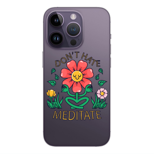 Apple iPhone 14 Pro  Meditate Transparent Silicone TPU Θήκη
