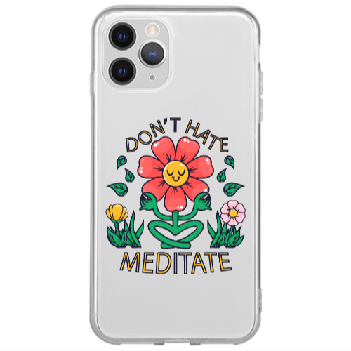 Apple iPhone 13 Pro Meditate Transparent Silicone TPU Θήκη
