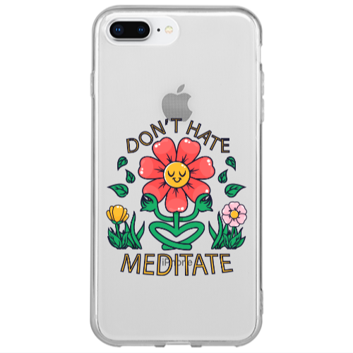 Apple iPhone 7 Plus Meditate Transparent Silicone TPU Θήκη