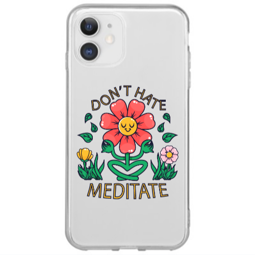 Apple iPhone 12 Mini Meditate Transparent Silicone TPU Θήκη
