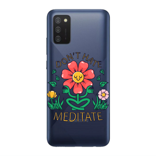 Samsung A03S Meditate Transparent Silicone TPU Θήκη