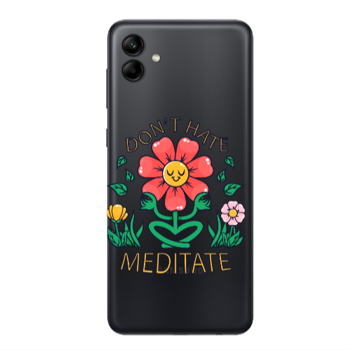 Samsung A04 Meditate Transparent Silicone TPU Θήκη