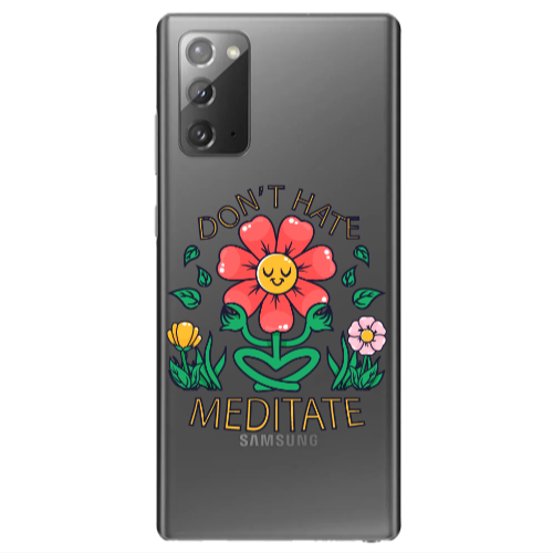 Samsung Note 20 Meditate Transparent Silicone TPU Θήκη