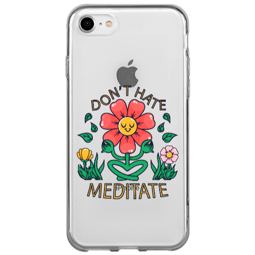 Apple iPhone SE 2020 Meditate Transparent Silicone TPU Θήκη