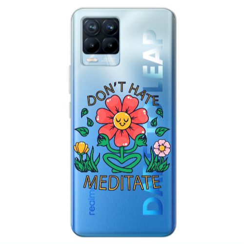 Realme 8 Pro Meditate Transparent Silicone TPU Θήκη
