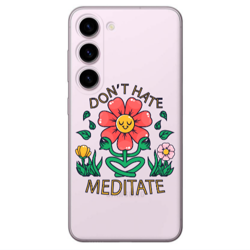 Samsung S23 Plus Meditate Transparent Silicone TPU Θήκη