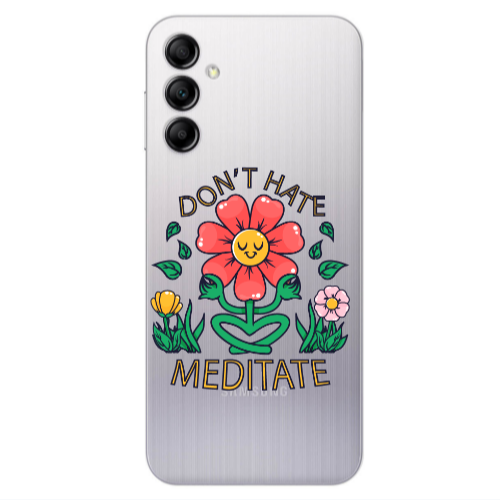 Samsung A24 Meditate Transparent Silicone TPU Θήκη
