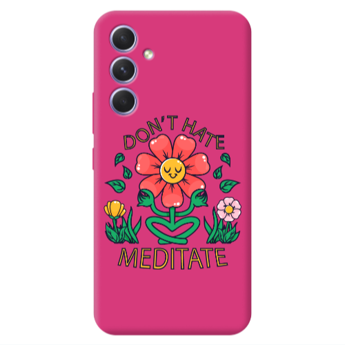 Samsung A54 Meditate Fuchsia Colored Silicone TPU Θήκη