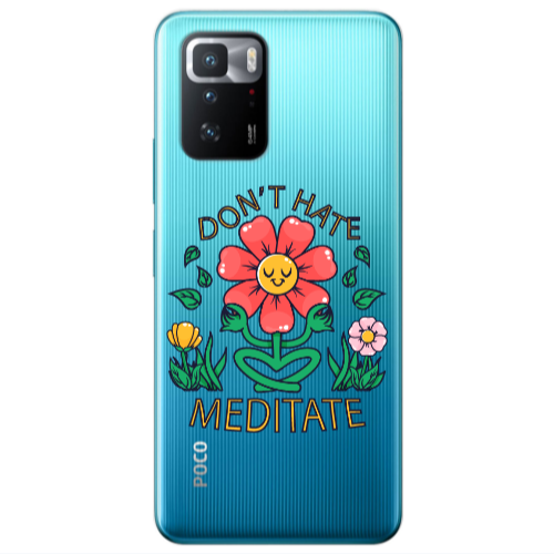Xiaomi Poco X3 GT Meditate Transparent Silicone TPU Θήκη