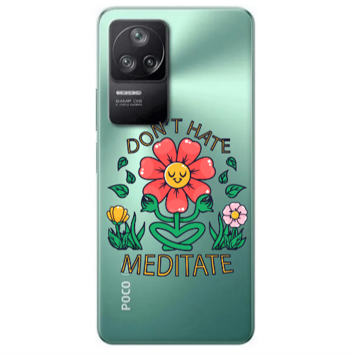 Xiaomi Poco F4 Meditate Transparent Silicone TPU Θήκη