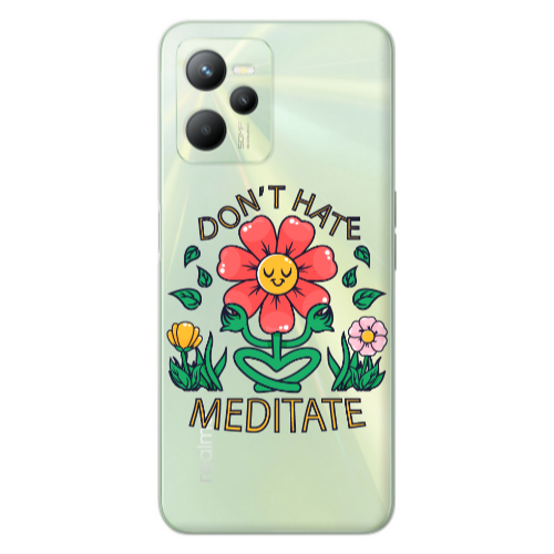 Realme C35 Meditate Transparent Silicone TPU Θήκη