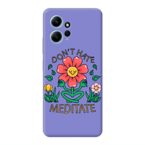 Xiaomi Redmi Note 12 4G Meditate Purple Colored Silicone TPU Θήκη