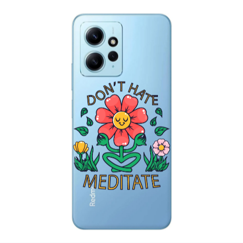 Xiaomi Redmi Note 12 4G Meditate Transparent Silicone TPU Θήκη