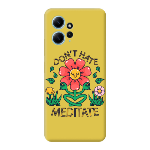 Xiaomi Redmi Note 12 4G Meditate Yellow Colored Silicone TPU Θήκη