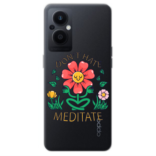 Oppo Reno 7 Lite Meditate Transparent Silicone TPU Θήκη
