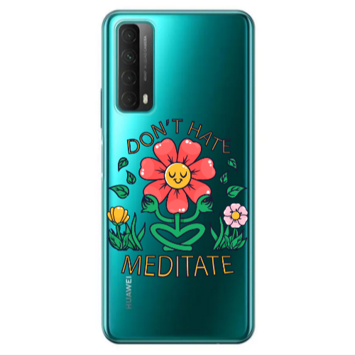 Huawei P Smart 2021 Meditate Transparent Silicone TPU Θήκη