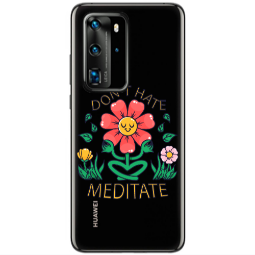 Huawei P40 Pro Meditate Transparent Silicone TPU Θήκη