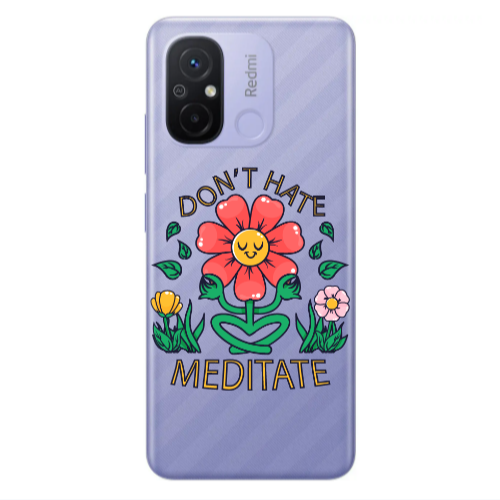 Xiaomi Redmi 12C Meditate Transparent Silicone TPU Θήκη