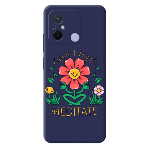 Xiaomi Redmi 12C Meditate Dark blue Colored Silicone TPU Θήκη