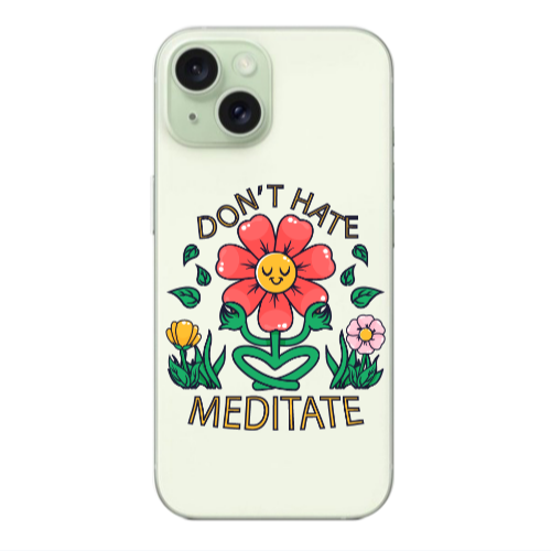 Apple iPhone 15 Meditate Transparent Silicone TPU Θήκη