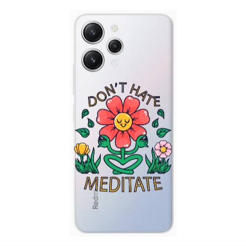 Xiaomi Redmi 12 Meditate Transparent Silicone TPU Θήκη