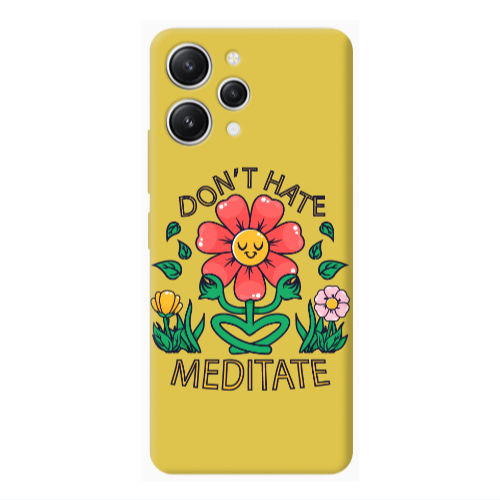 Xiaomi Redmi 12 Meditate Yellow Colored Silicone TPU Θήκη