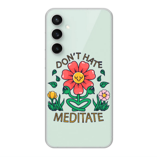 Samsung S23FE Meditate Transparent Silicone TPU Θήκη