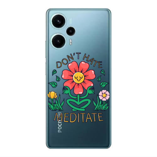 Xiaomi Poco F5 Meditate Transparent Silicone TPU Θήκη